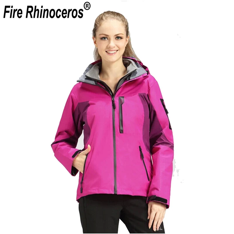 

2019 Brand New Womens Windstopper Waterproof Windbreaker Winter Warm 3in1 Outdoor Sport with inner Fleece Jacket FRH805