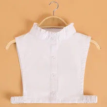 OnnPnnQ/Модная Детская рубашка белого цвета со съемным воротником; сезон осень-зима; свитер с декоративным воротником для девочек