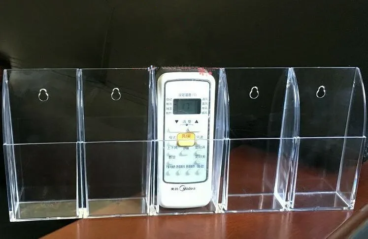 

Multi-purpose Acrylic phone charing box Air Conditioner Remote Control Storage Box Holder Case Wall Mount TV Conditioner box