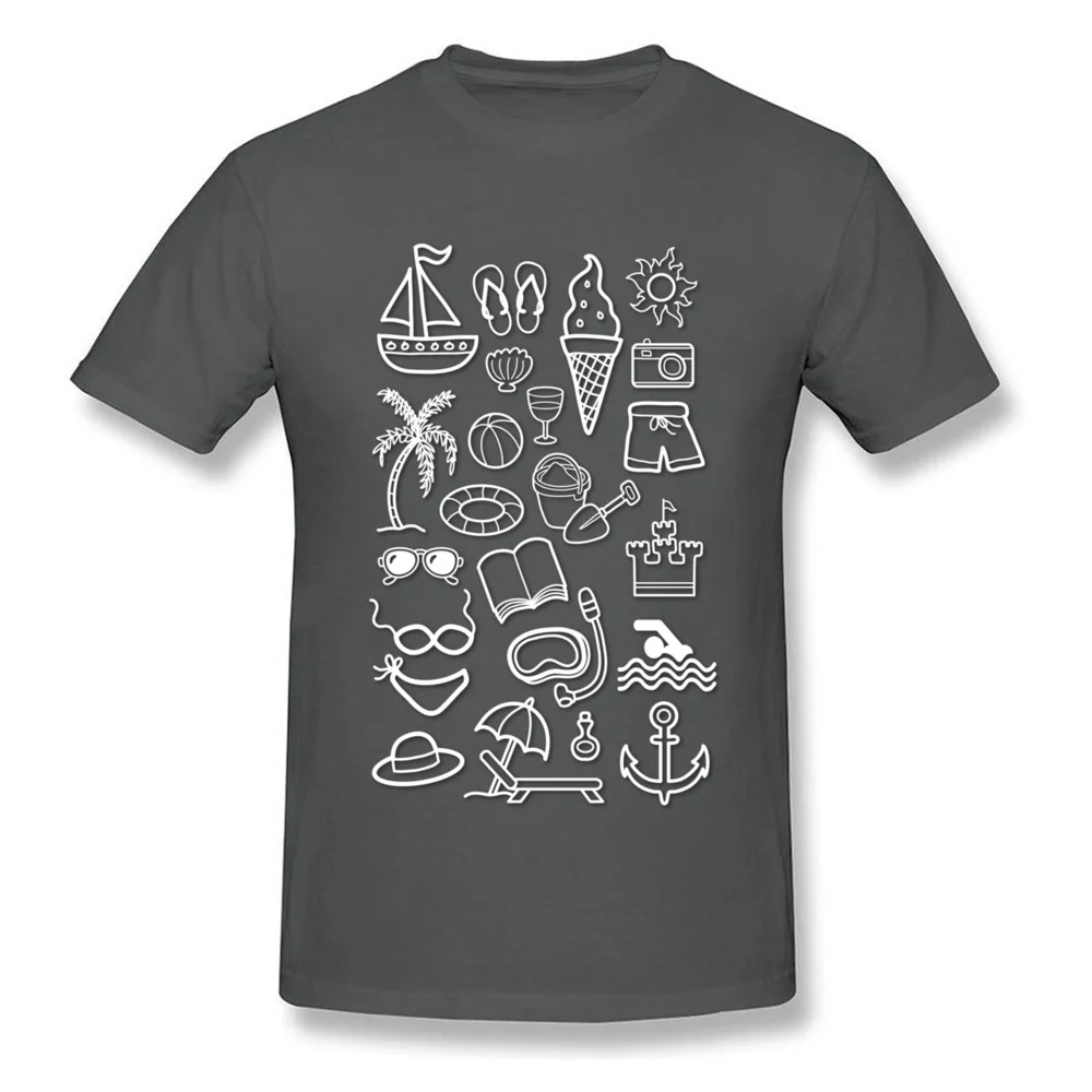 Beach Holiday 100% Cotton Design T Shirt Classic Short Sleeve Man Tshirts Geek Summer T-Shirt Round Collar Free Shipping Beach Holiday carbon