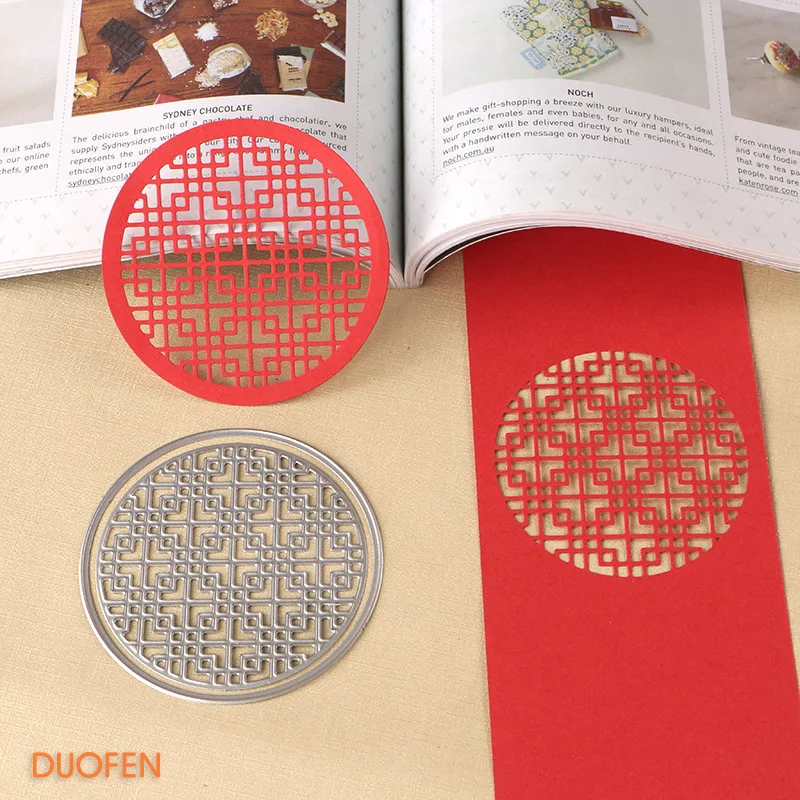 

DUOFEN METAL CUTTING DIES 110259 orient classic pattern cutout lace hollow embossing stencil DIY Scrapbook Paper Album 2018 new