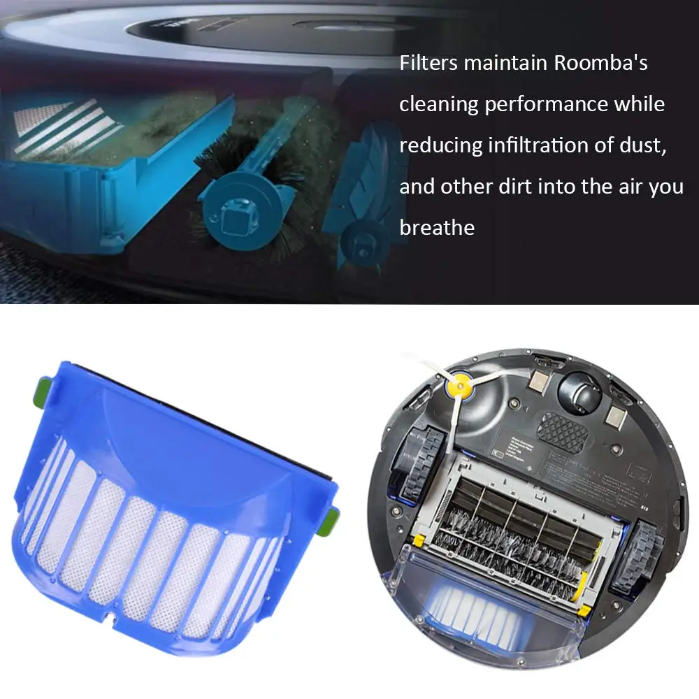 Replacement Accessories Kit for iRobot Roomba 600 Series 675 690 680 671 652 650 620 614 595 Vac Parts Hepa Filters Side Brushes