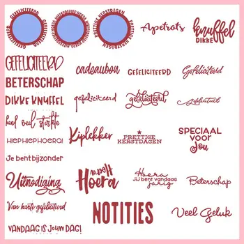 

Special Dutch Letters Cutting Dies Stencil DIY Card Album Embossing Crafts Scrapbooking Template New Dies For 2019