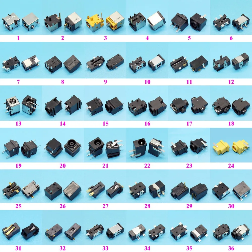 

Sample package:72models,144pcs Tablet PC MID Laptop DC Power Jack Connector for Samsung/Asus/Acer/HP/Toshiba/Dell/Sony/Lenovo