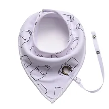 Многоразовые моющиеся хлопковые детские слюнявчики треугольник детский слюнявчик нагрудник для младенцев хлопок с пустышками вешалки детские бандана нагрудник