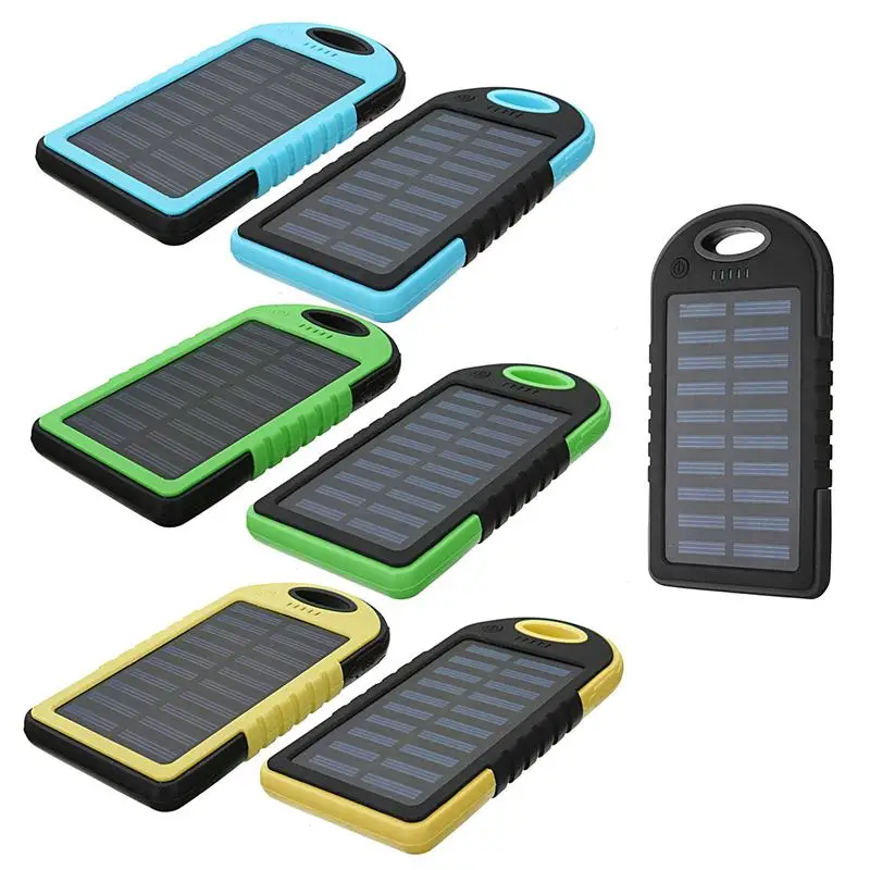 Водонепроницаемый Солнечный внешний аккумулятор 20000 мАч двойной USB литий-полимерный Солнечный аккумулятор зарядное устройство для путешествий внешний аккумулятор