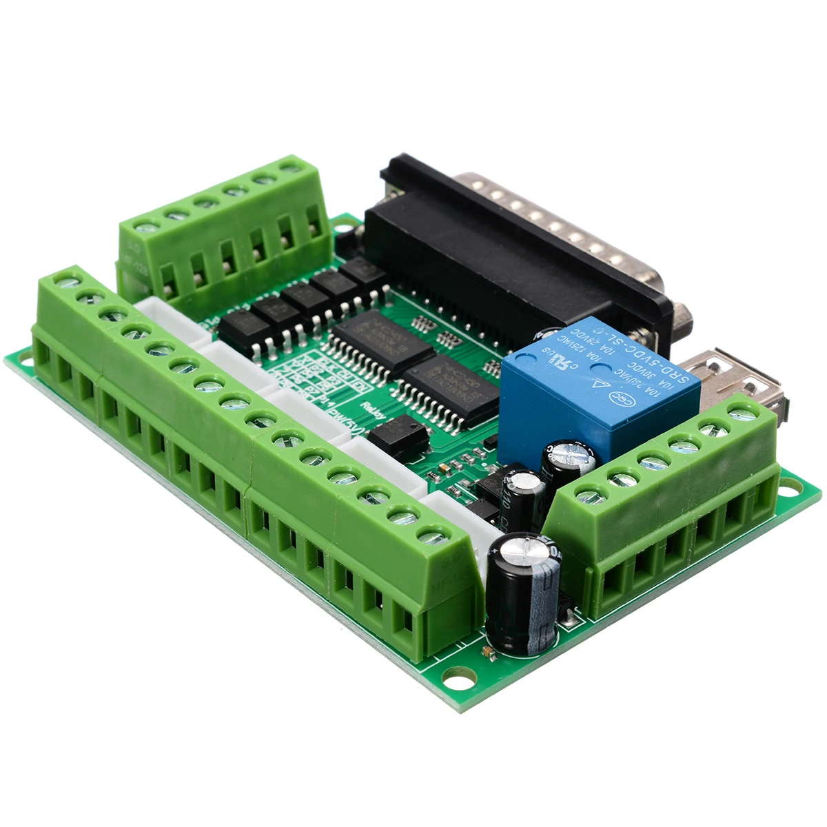 5 Axis CNC Breakout Board For Stepper Motor Driver Controller MACH3 Without USB Cable Motor Parts CNC Breakout Board