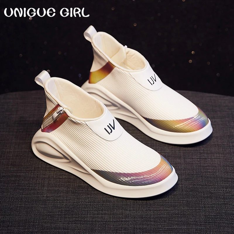 

2019 New Spring New Women's Vulcanized Shoes Fashion Wild Casual Sports Shoes Women Comfortable Breathable Mesh Women's Shoes