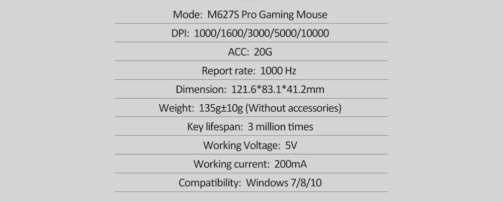 Delux M627S DIY Проводная игровая мышь с боковыми крыльями, 8 кнопок, 5000 dpi, RGB подсветка, оптическая левая и правая мышь для пользователя ПК