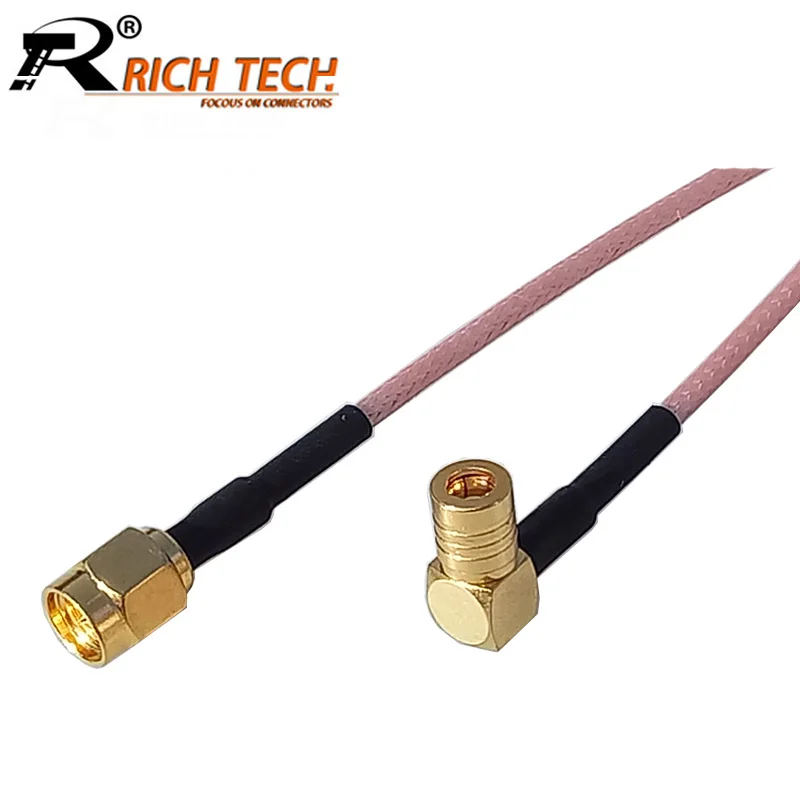 2 шт./лот SMA штекер к SMB гнездовой разъем RF коаксиальный кабель RG316 Pigtail в сборе 15