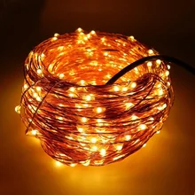 30 М 300 LED Медный Провод Рождество Свет Шнура Открытый Неон Звездное Строки Свет Свадьба Украшения Фея Гирлянды Огней гирлянда светодиодная новогодняя светодиодная лента светодиоды гирлянды новогодние украшения