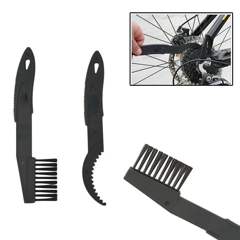 

2 PCS Bicycle Chain Clean Brush Cleaning Bike Cycling Cleaner Scrubber Tool Bicycle Repair Tools