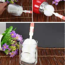 Съемная губка для детских бутылочек, щетка для кормления соска, чашка для очистки молока, вращающаяся на 360 градусов головка, инструмент