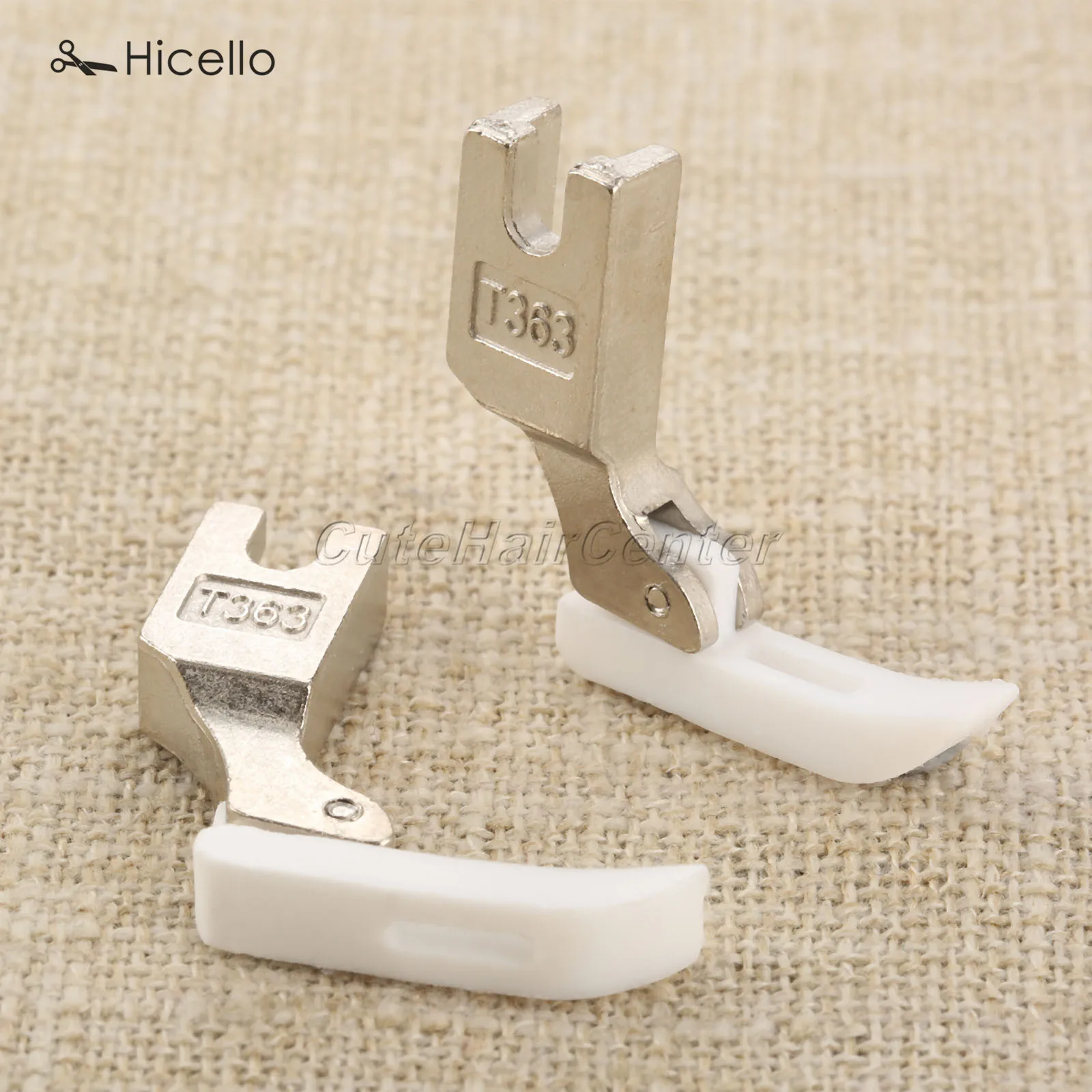 2 шт. T363 швейная машина прижимная лапка для плоского вагона молния металл и