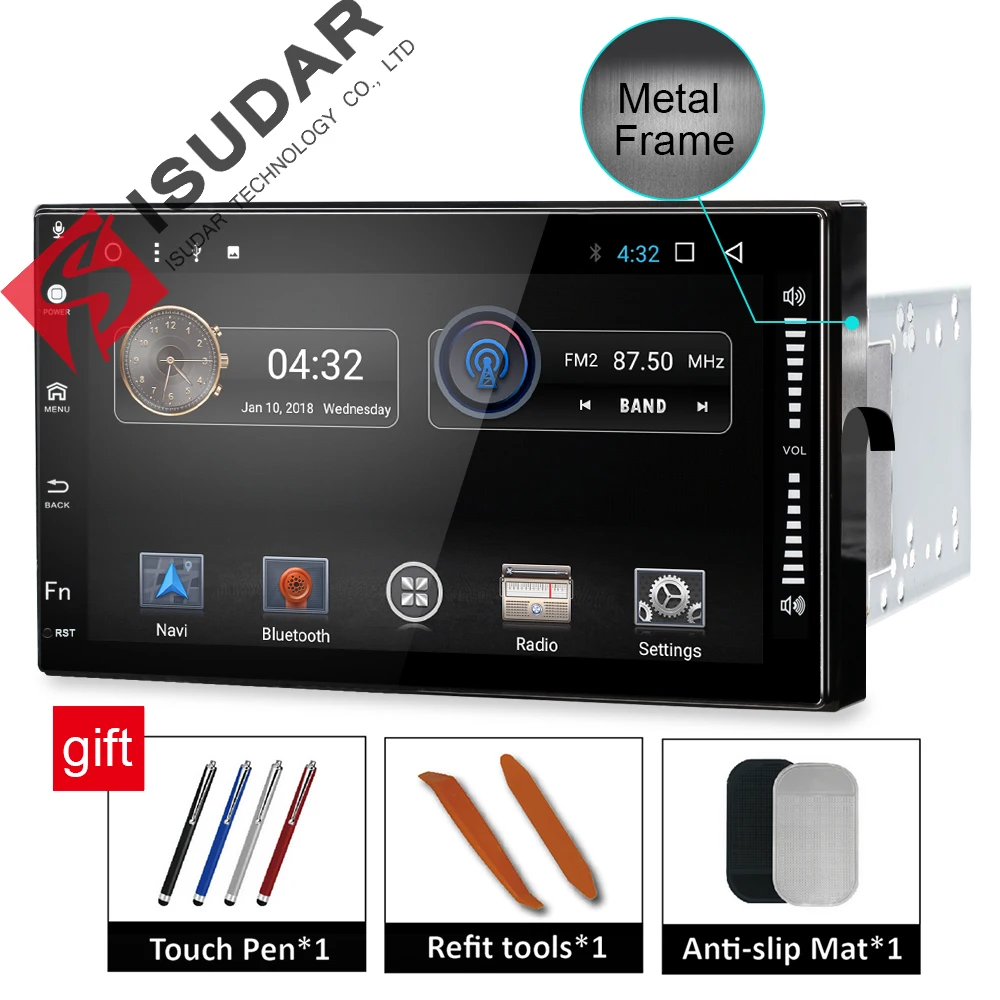 Isudar Universal font b Car b font Multimedia player 2 din android 7 1 1 7