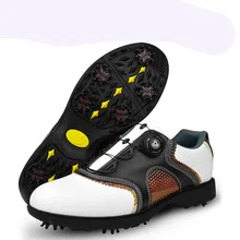Распродажа Tenis Masculino Adulto Golf Grips Pgm лакированные ботинки для гольфа мужские шнурки отправка деятельности ногтей автоматические вращающиеся шипы