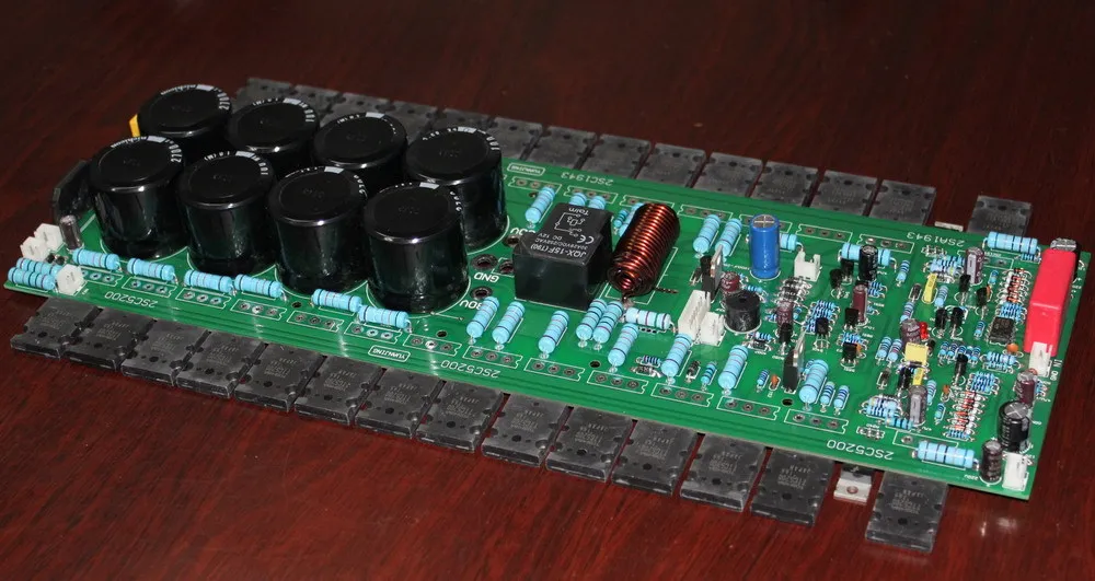 

Imported TTA1943/TTC5200 +2SA940+2SC2073 1000W pre stage amplifier board,(Mono amplifier board , not included Heat sink )