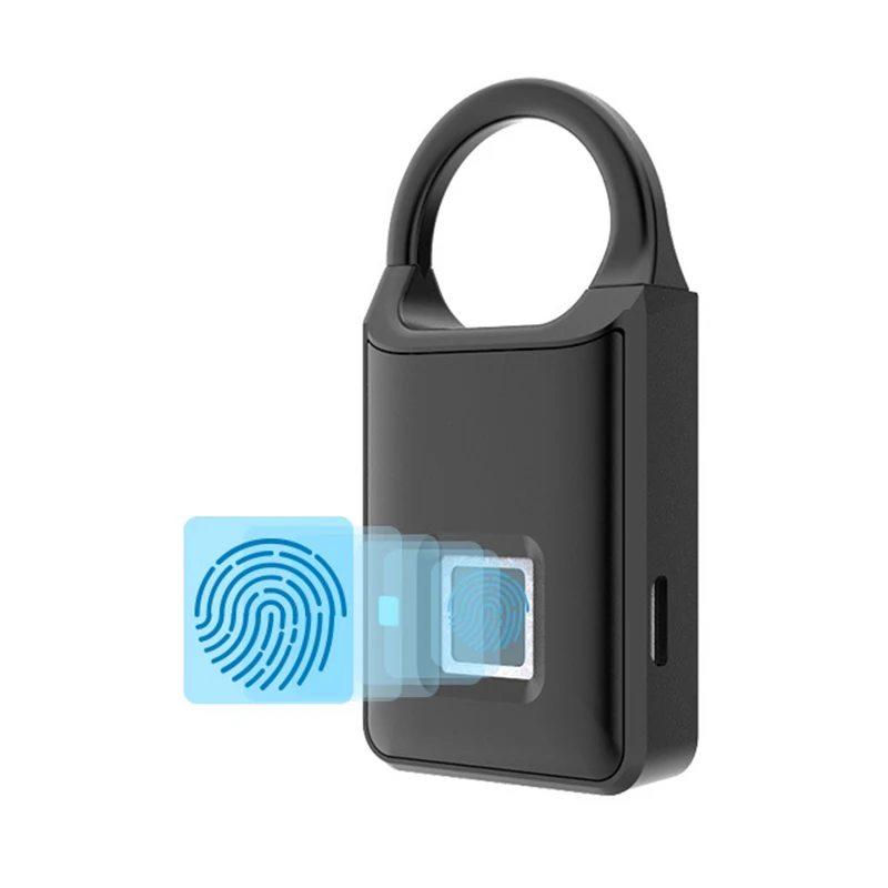 

Smart Fingerprint Padlock USB Charging Anti-Theft Quick Fingerprint Lock Security for Luggage S288