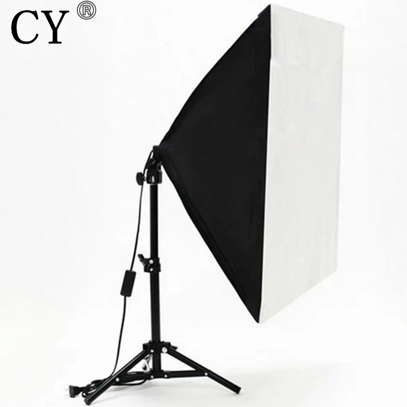 

Photography Studio Lighting Kits Foldable 50x 70cm Power Softbox with 68cm Light Stand Photo Studio Kits Accessories Hot Selling