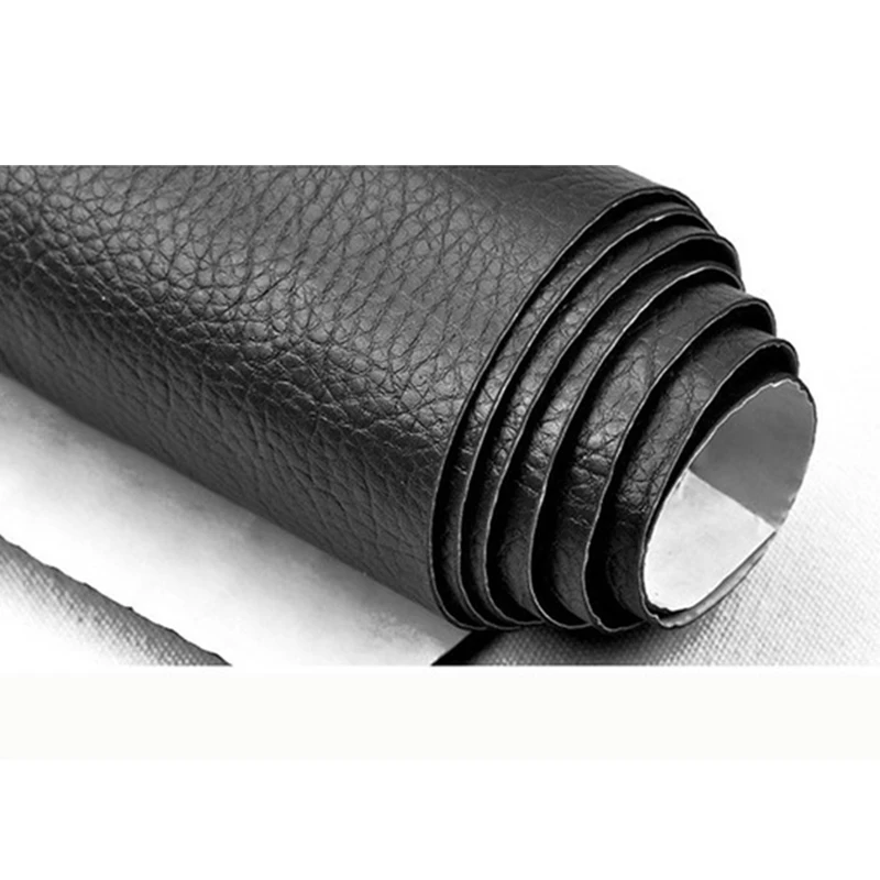 Tanie 50x135cm wielkoformatowa skórzana naszywka samoprzylepny bez prasowania Sofa naprawa skóra PU naklejki na tkaniny łatki notatnik