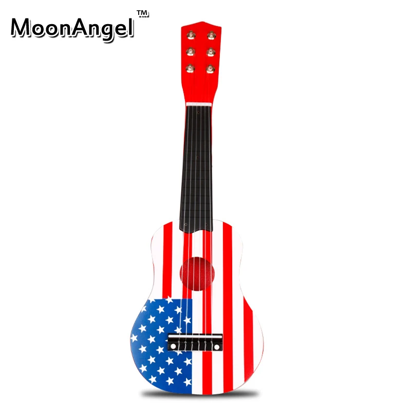 

USA Flag Children's Early Learning Guitar Music Simulation Musical Toys Educational Toy