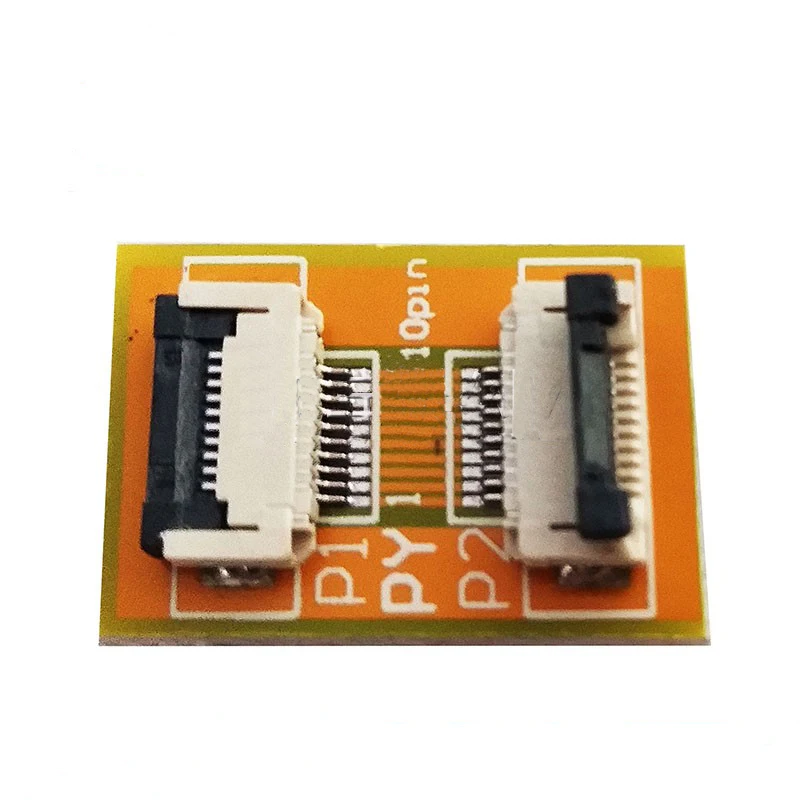 

Free shipping 2PC Flexible Flat Cable FFC FPC 10P extension board With 0.5mm connector soldering adapter PCB board 10pin