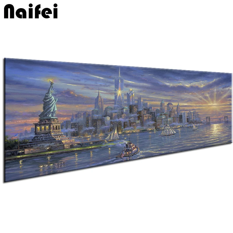 

Full Square/Round Drill 5D DIY Diamond Painting"American city night scene"mosaic full Embroidery Cross Stitch 5D Home Decor Gift