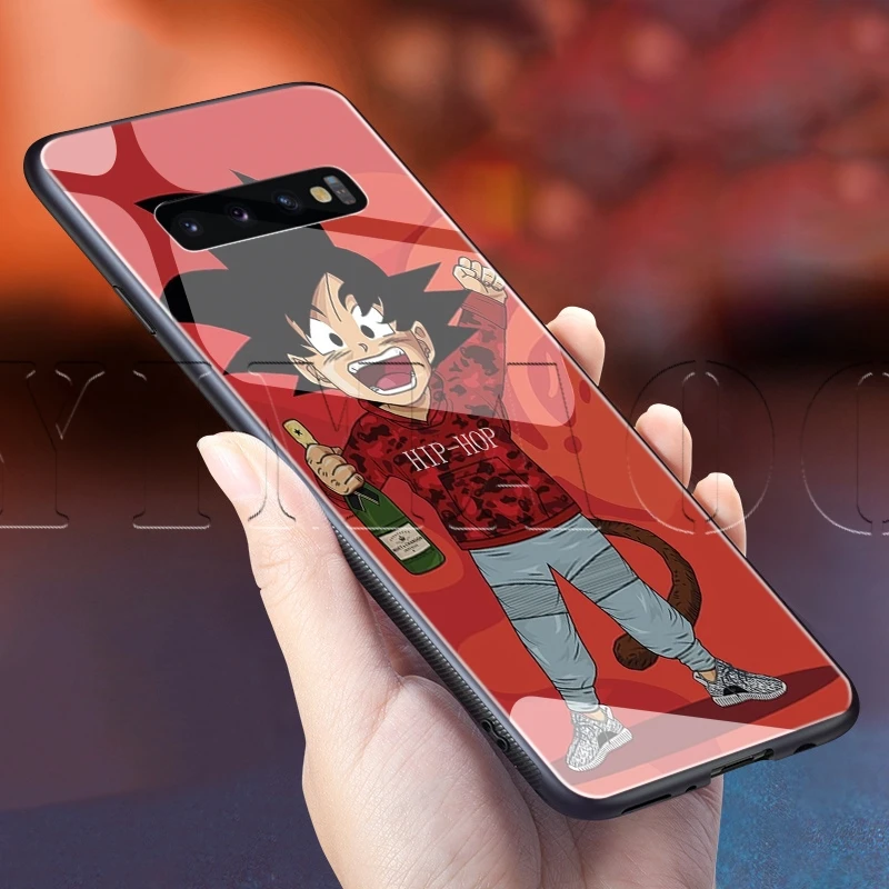YIMAOC Dragon Ball Son Goku стеклянный чехол для samsung Galaxy S7 S8 S9 S10 Note 8 9 10 Plus A50 A10 A70 A20