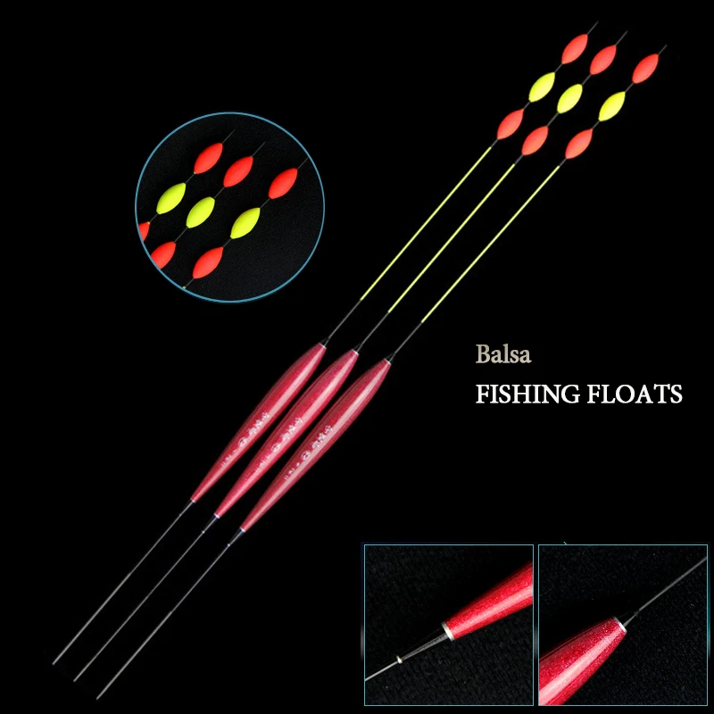 

3pcs/lot Fishing Float Balsa Wood Material Fresh Water Flotteur Peche Big Fish Vertical Buoyancy Stopper Pesca Fishing Bobbers