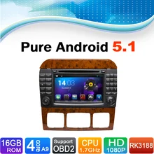 Android 5.1 Car DVD GPS Navigation for Mercedes-Benz S Class S500 S600 S280 S320 S350 S400 S420 S430 W220 W215 (1998-2005)