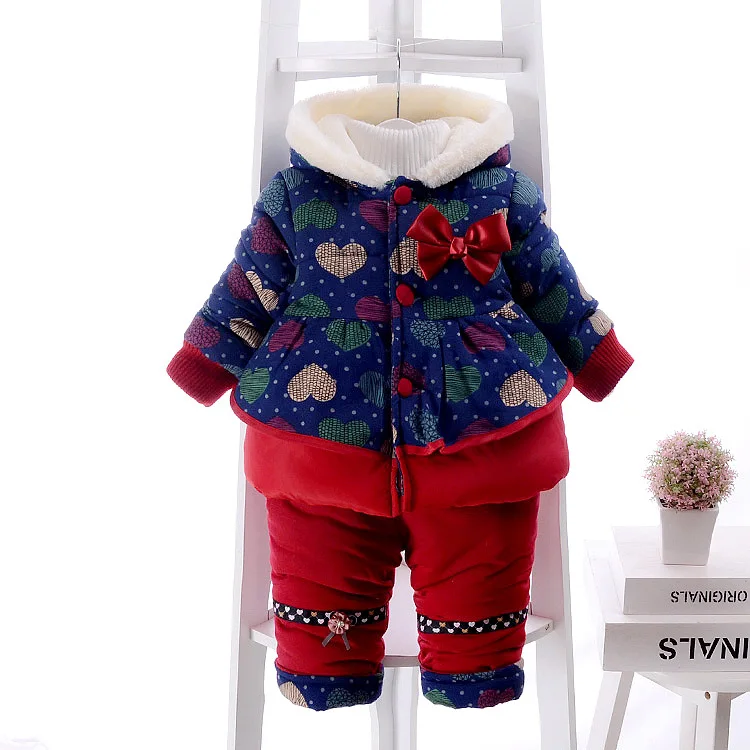 Baby Girl Winter Clothing Set Newborn Baby Warm Snowsuit Toddler Girl