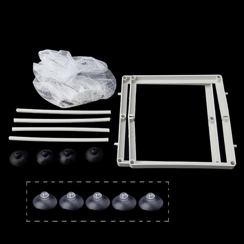 Fish Aquarium Fish Breeding Box Fish Tank Aquarium Guppy Breeding Breeder Fish Baby Gauze Trap Box Isolator S/L