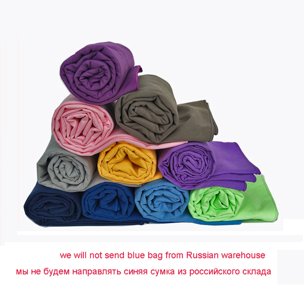 Zipsoft Microfiber Travel Towel Beach Sports Bag Fast Drying Swimming Gym Camping Light weight Brand New Hot Yoga Mat Christmas 