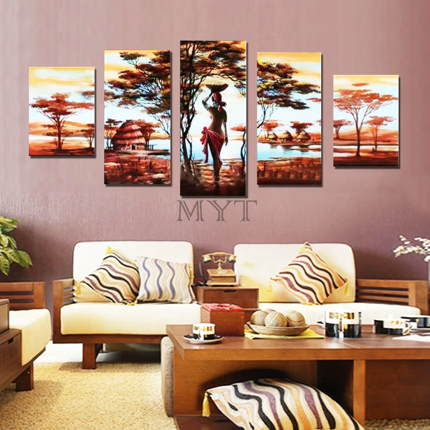 

Hand-painted oil painting abstract painting on canvas wall painting gold tree bar fresco painting decorative oil painting,