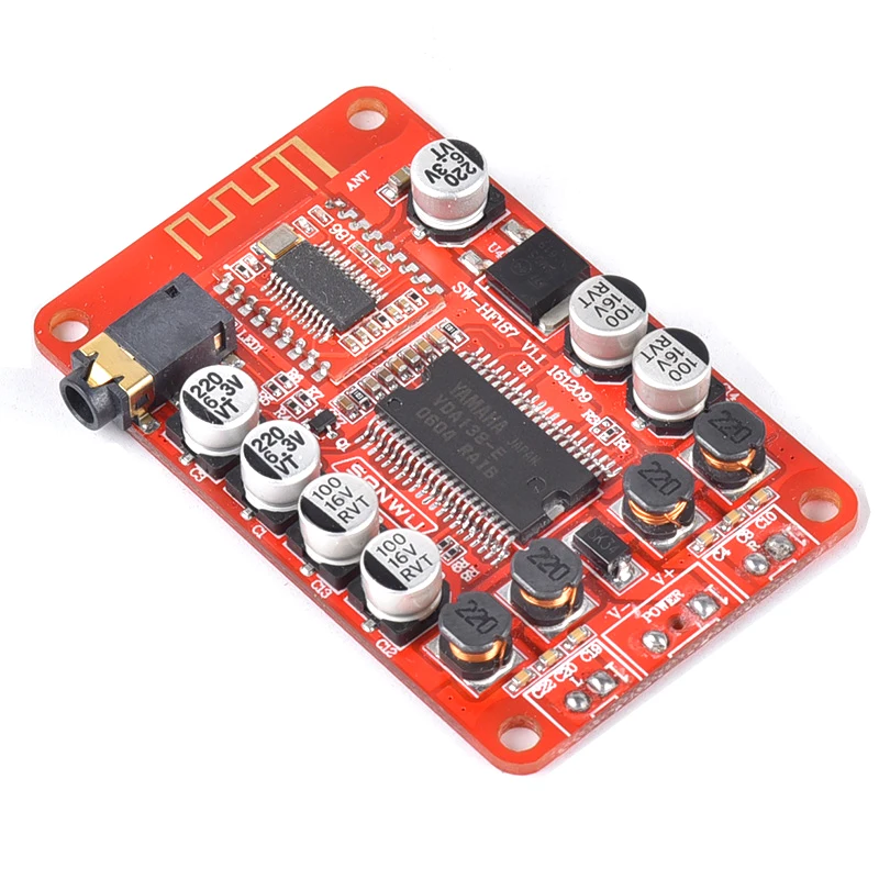 Lusya Yamaha YDA138 класса D двухканальный стерео Bluetooth цифровой усилитель доска 2X10W DC8 14V A6