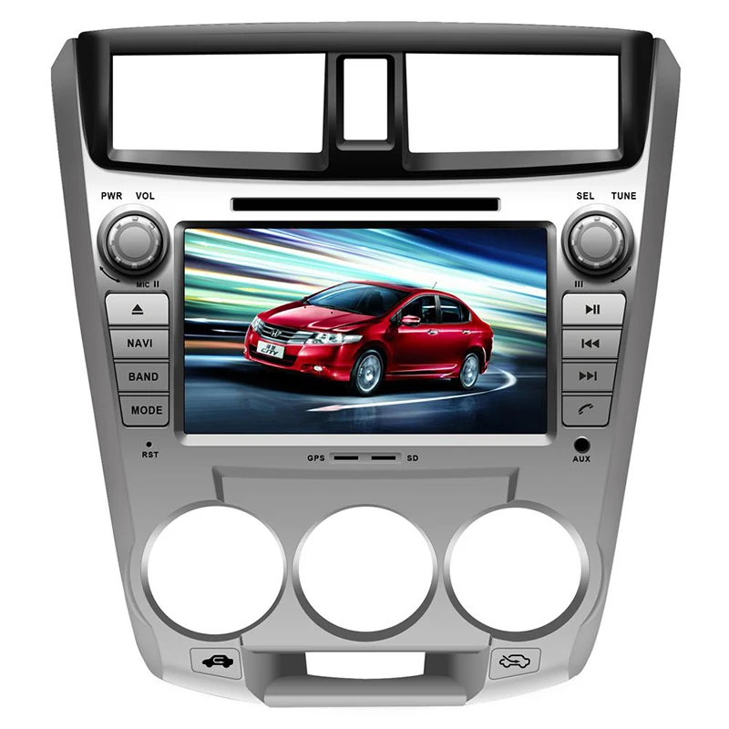 Discount 8" in-dash Car DVD player with GPS navi BT/TV USB SD AUX,audio Radio stereo,Car multimedia headunit for HONDA CITY 1.5L 2008 8