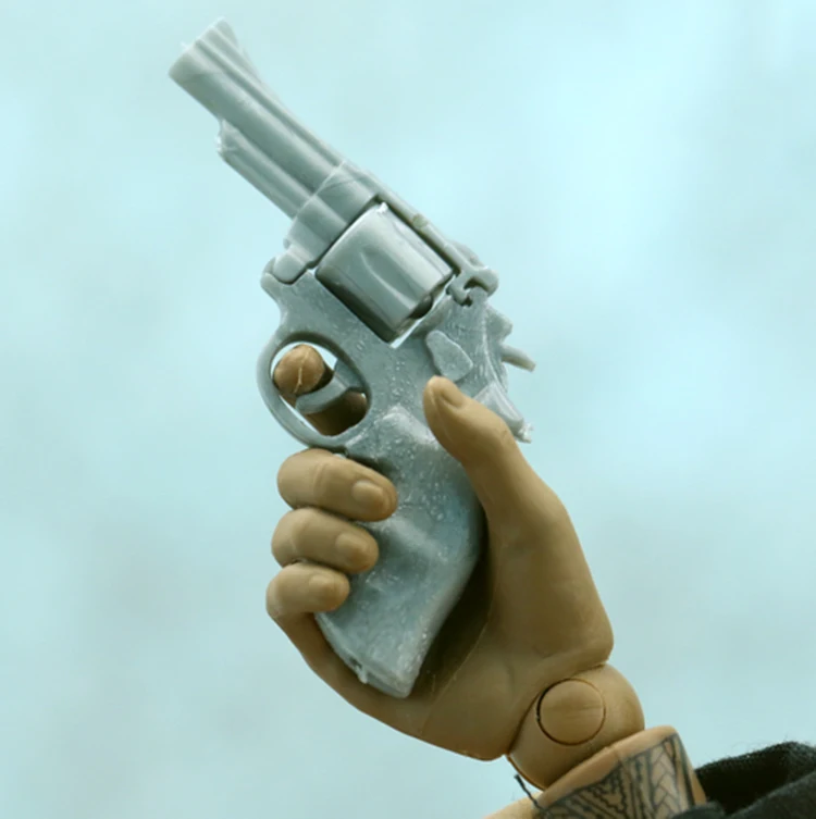 DIY 1:6 Scale Figure Scene Accessories 4D M29 Revolver Magnum Miniature Unpainted Gun Weapon Model 12\ DIY 1:6 Scale Figure Scene Accessories 4D M29 Revolver Magnum Miniature Unpainted Gun Weapon Model 12\