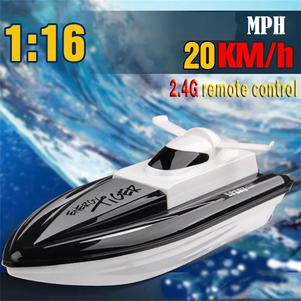

HIINST RC Boat High Speed 35km/h 200m Control Distance Fast Power System RC Boat Racing Radio Control Ship RC Off Road MAR15