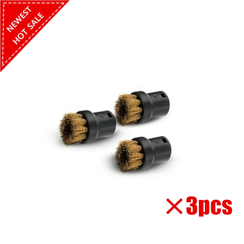 

3pcs/lot Steam Cleaner Brush Round Brush with Scraper Attachment for Karcher SC952,SC1020,SC1052,SC1122,SC1125,SC1402 etc