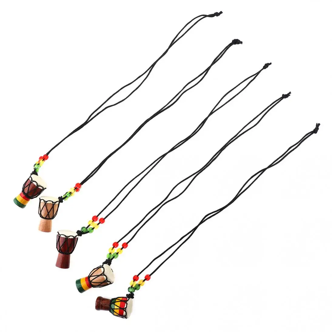 

1pcs Mini Jambe Drummer Individuality Djembe Pendant Percussion Musical Instrument Necklace African Hand Drum Decoration