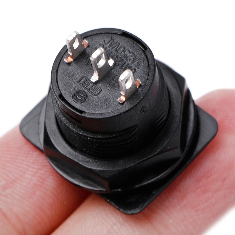 

1PC R13-402 3Pin 2Position ON-OFF-ON Maintained Round Toggle Switch