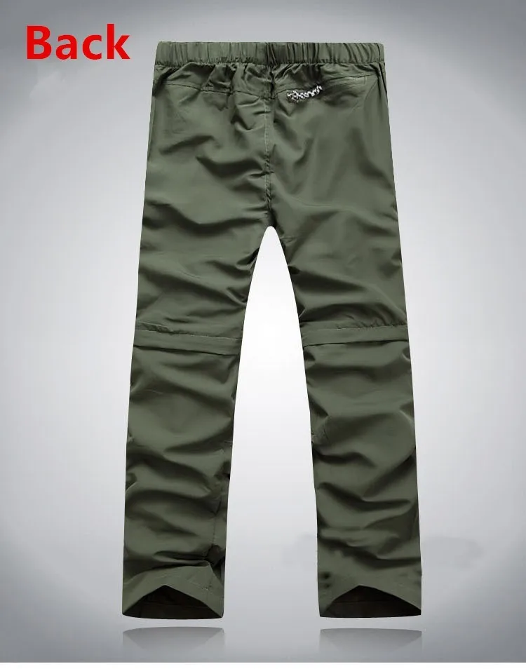 Мужские быстросохнущие брюки-шорты летние водонепроницаемые походные брюки для активного отдыха