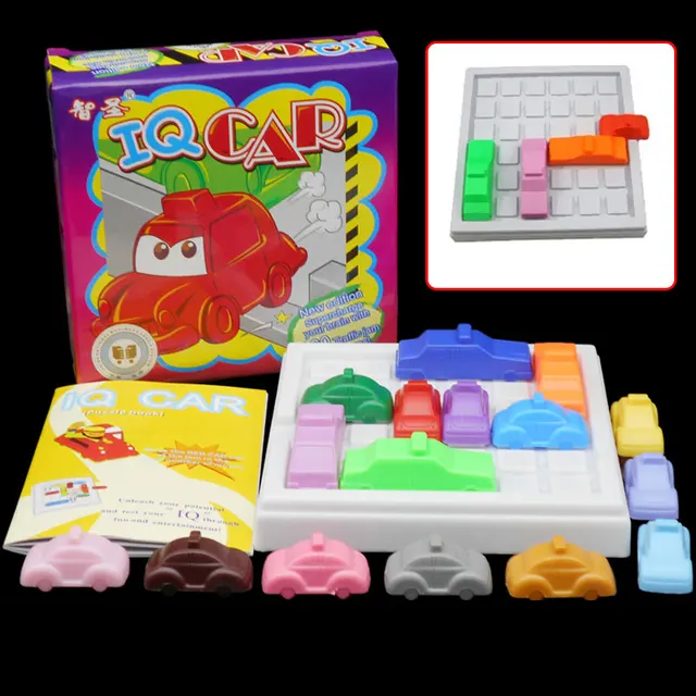 Racing break IQ Car Game Car Puzzle Toy Creative Plastic Rush Hour Logic Game Developmental Game Toys 1
