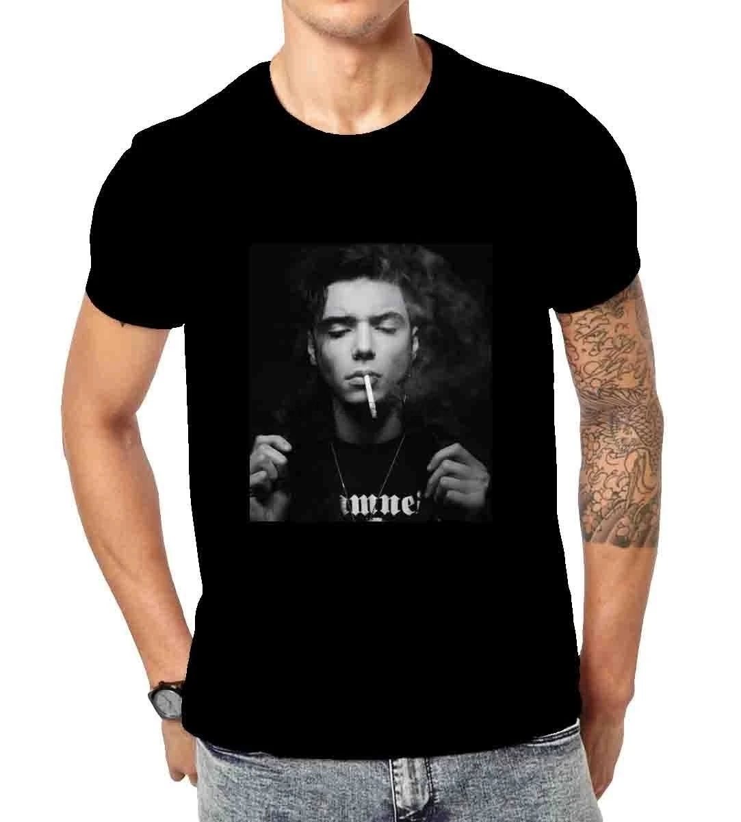 

Andy Biersack 2 Shirt Custom Tshirt for Men Short Sleeve T-shirt
