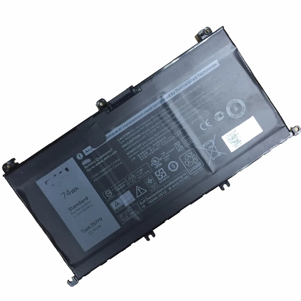  11.4V 74wh New Origin 357F9 Laptop Battery For Dell Inspiron15 7559 7000 INS15PD-1548B INS15PD-1748