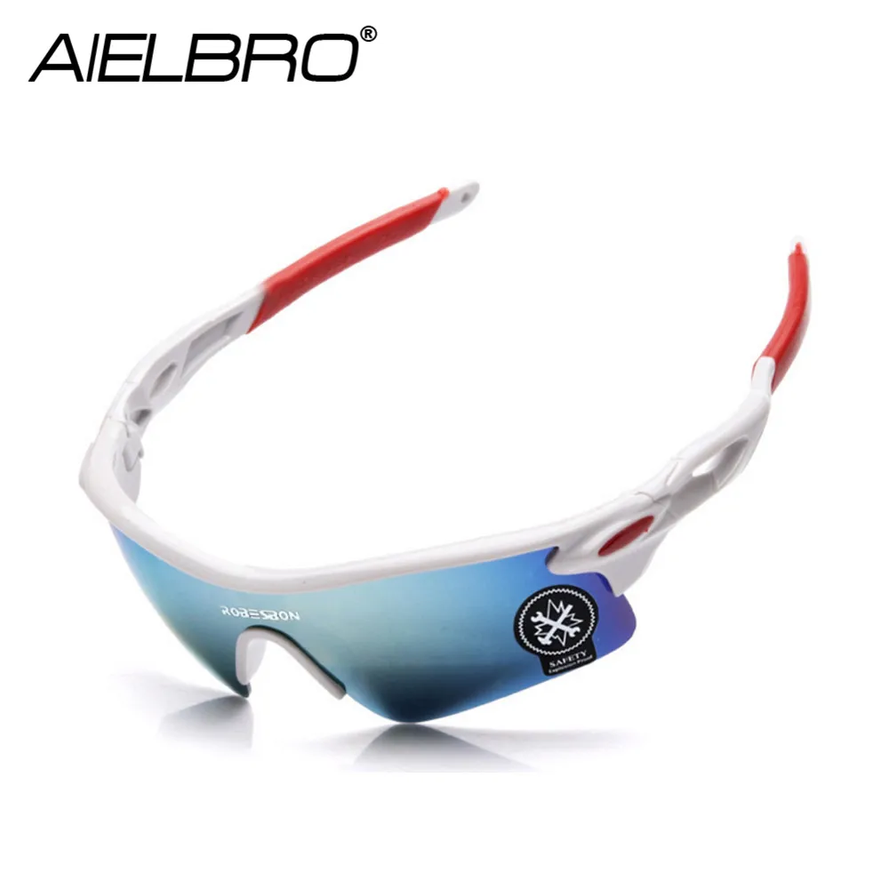 

AIELBRO Cycling Sunglasses Men Windproof Driving Mirrors Coating Points Black Frame Eyewear Male Sun Glasses UV400 20PCS/SET