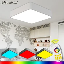 Hot Selling children room Remote RGB Ceiling Light with multicolor Smart LED Lamp shade Ceiling light for living room