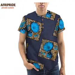 2018 Африканский мужская одежда новый шаблон модная футболка халат africane Базен riche Чистый хлопок Большие размеры A721301