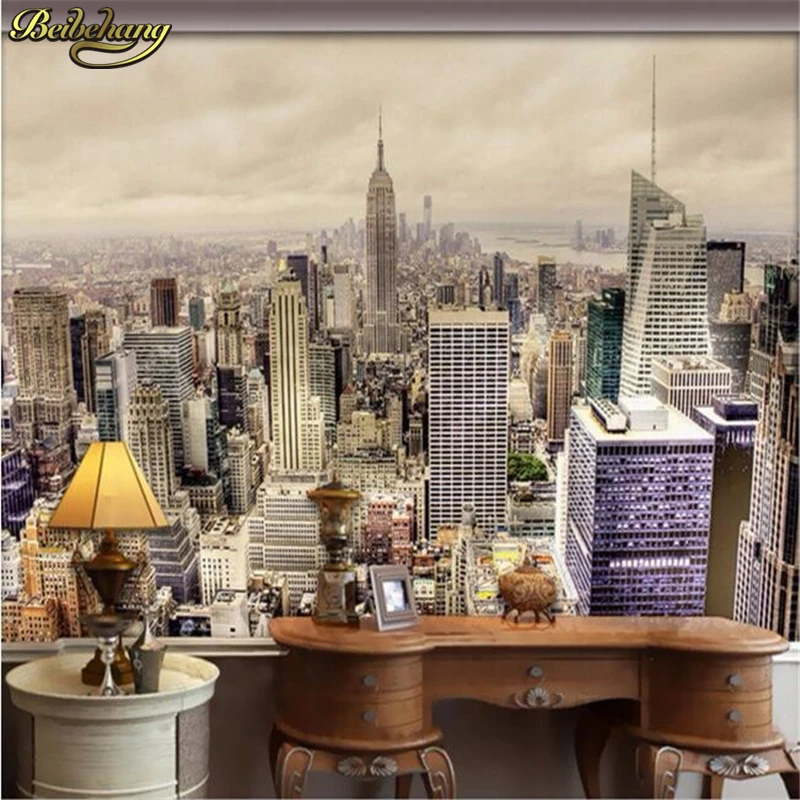 

Beibehang пользовательская настенная бумага, современное искусство, черная, белая искусственная кожа, персонализированный фон для гостиной, обои, городская ночь