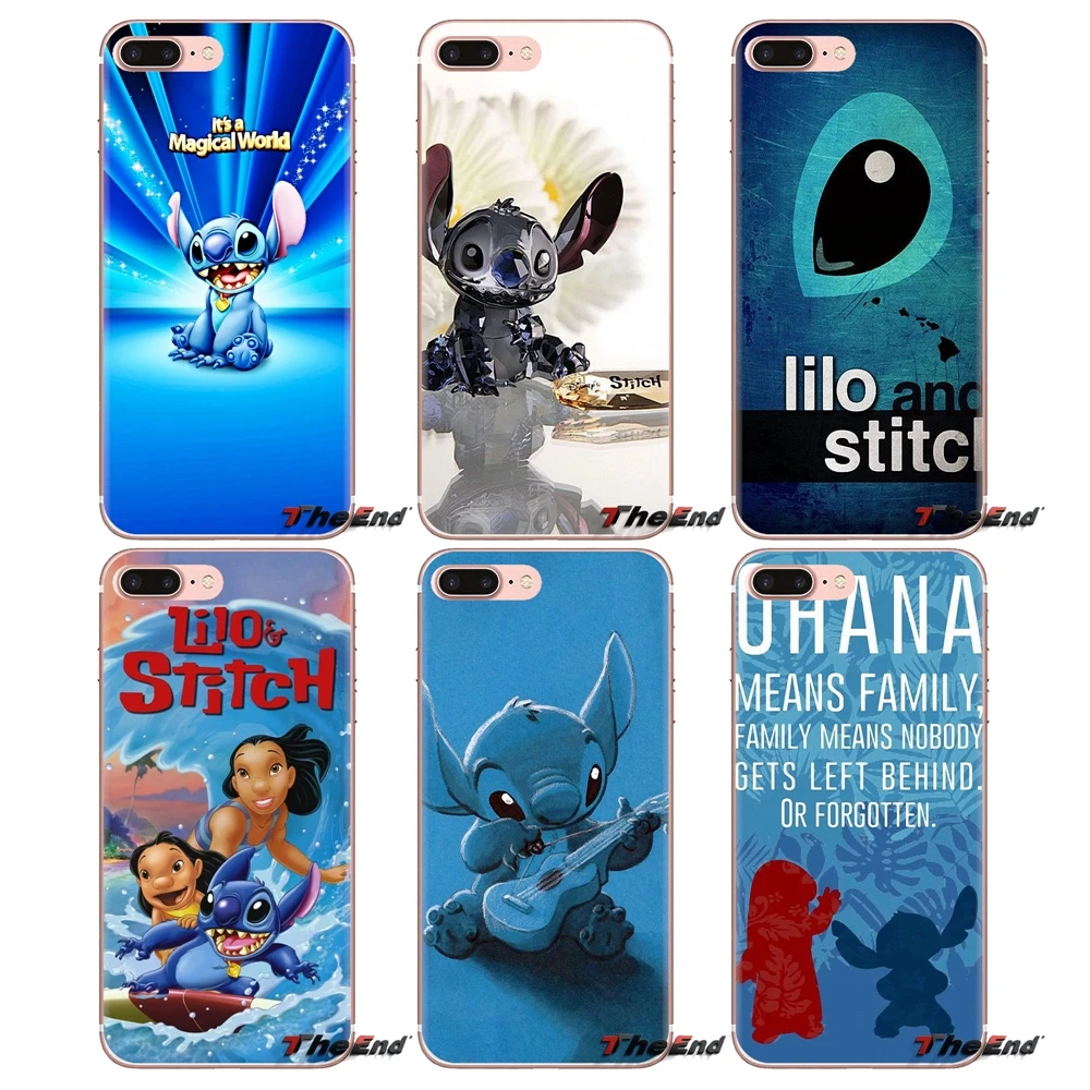 Phone Shell Cases Lilo and Stitch Ohana sweety FAMIL For Xiaomi Redmi 4A S2 Note 3 3S 4 4X 5 Plus 6 7 6A Pro Pocophone F1 |